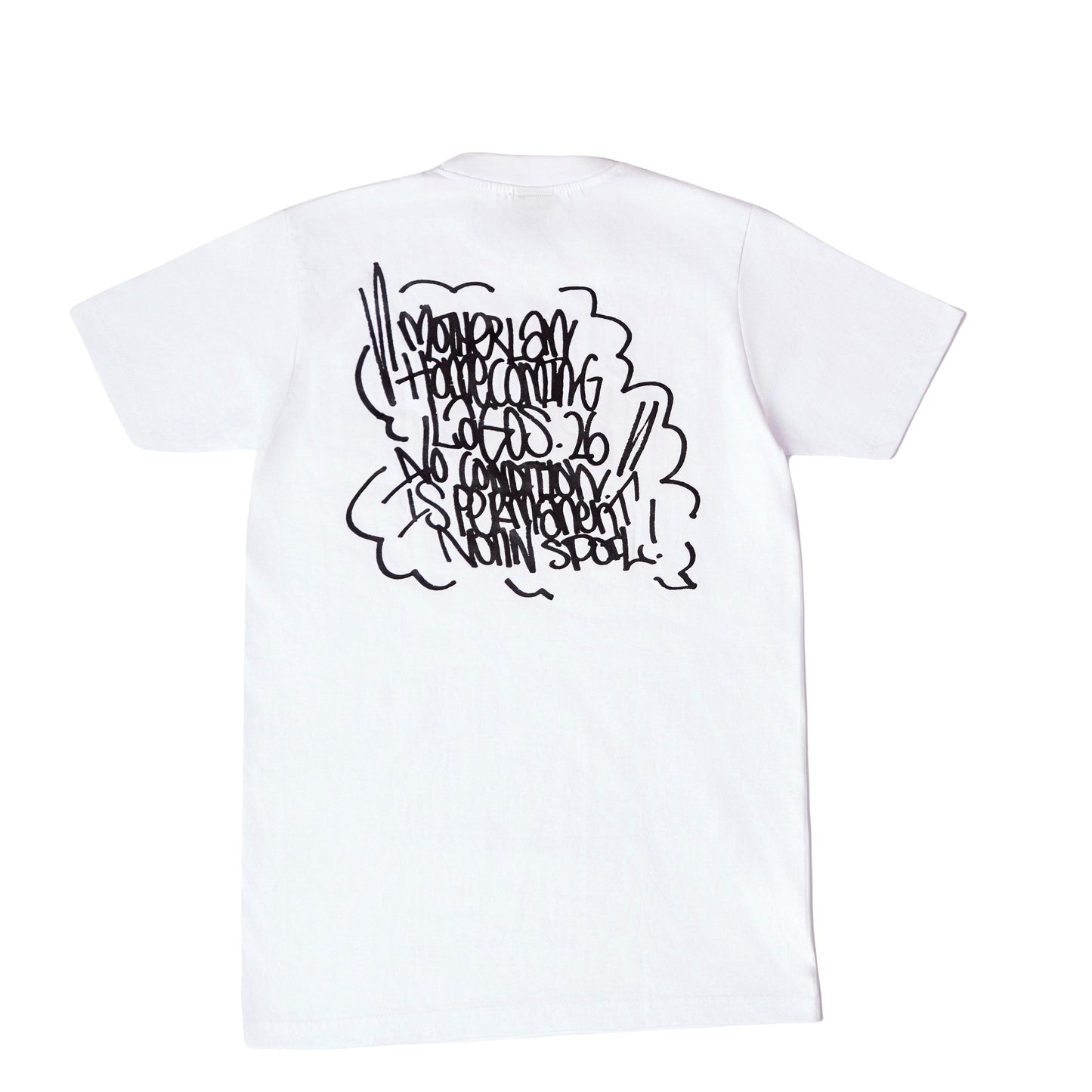 MOTHERLAN X HOMECOMING GRAFF LOGO TEE (White)