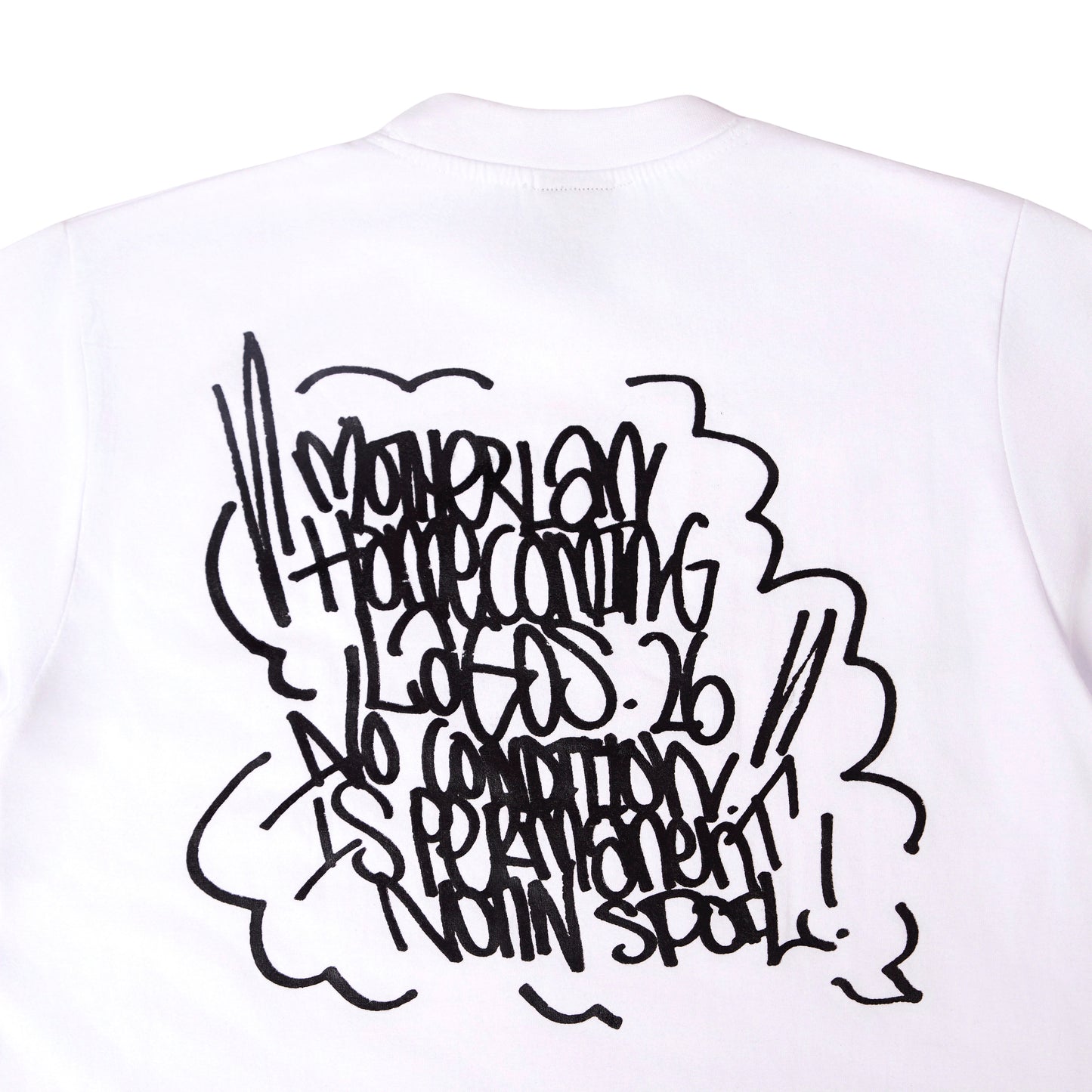 MOTHERLAN X HOMECOMING GRAFF LOGO TEE (White)