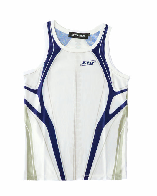Free The Youth Spinal Cycling Vest - White