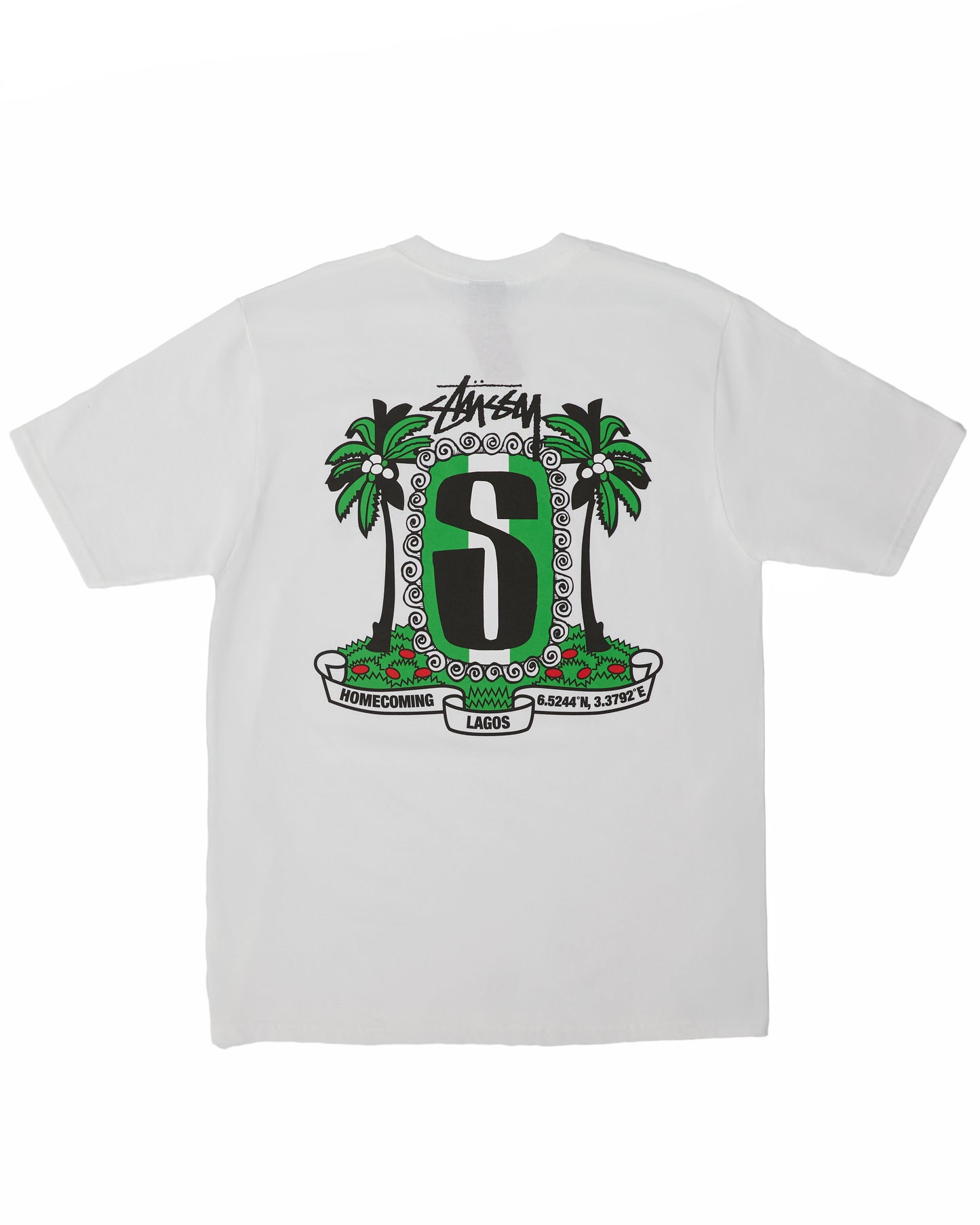 Homecoming x Stussy Lagos White Tee