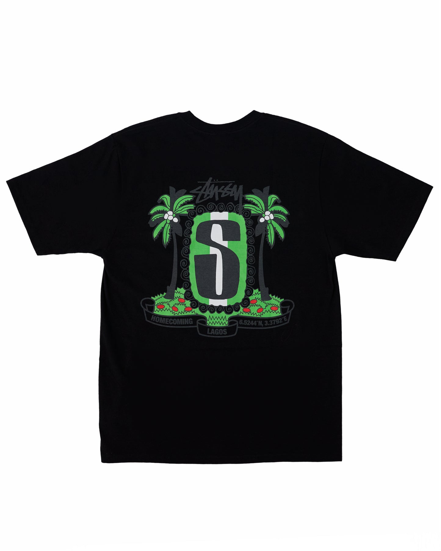 Homecoming x Stussy Lagos Black Tee