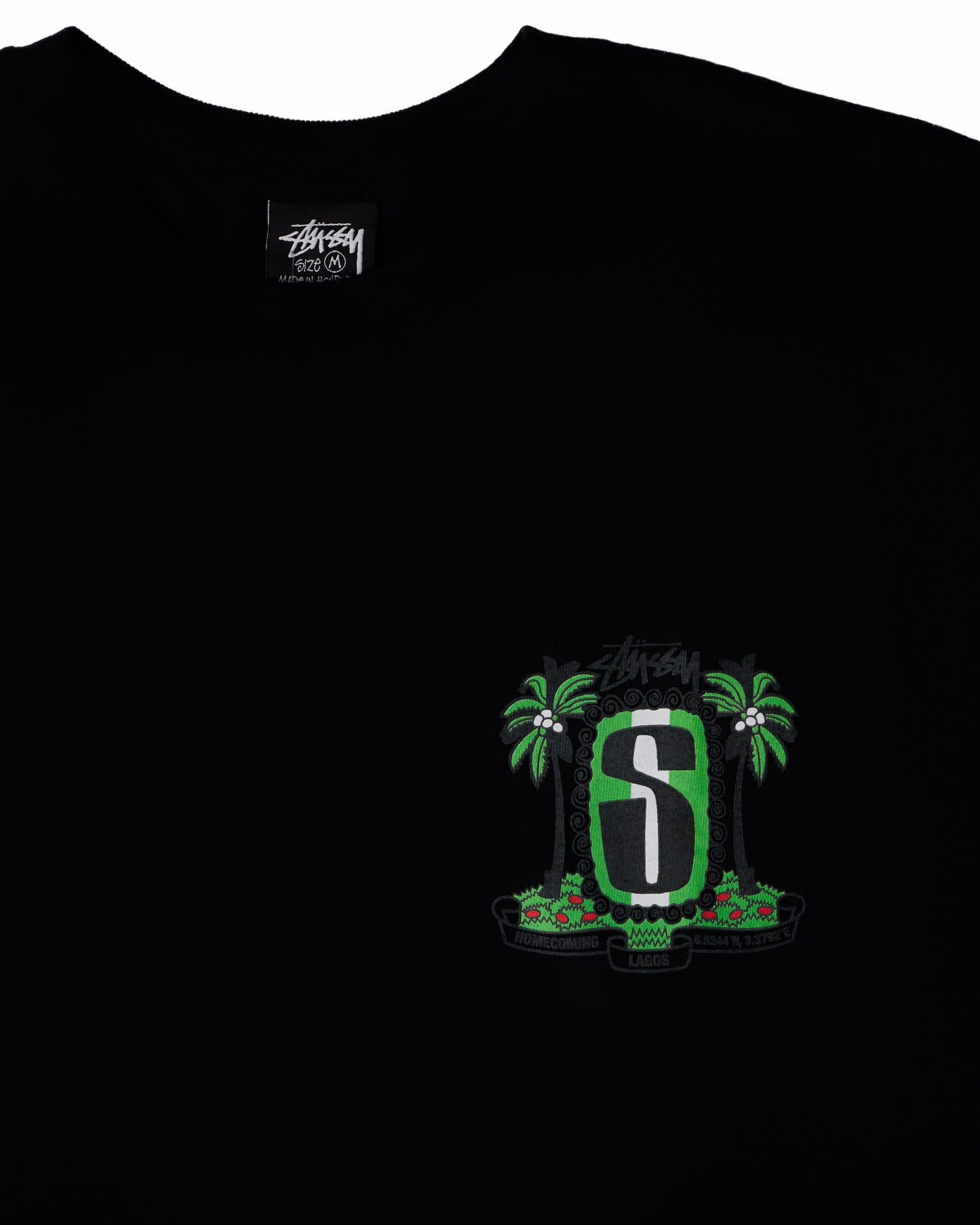 Homecoming x Stussy Lagos Black Tee
